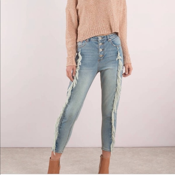 Dance and Marvel Denim - LAST CHANCE✨ Frayed High Waist Denim Fringe Jeans